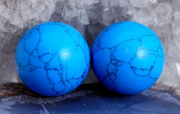 Двойка топки от Тюркоаз- Камък на приятелството 